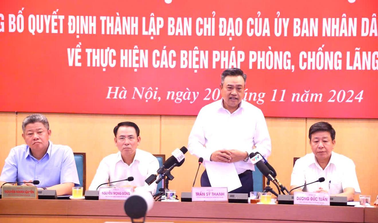 Ông Trần Sỹ Thanh làm Trưởng Ban Chỉ đạo về phòng, chống lãng phí