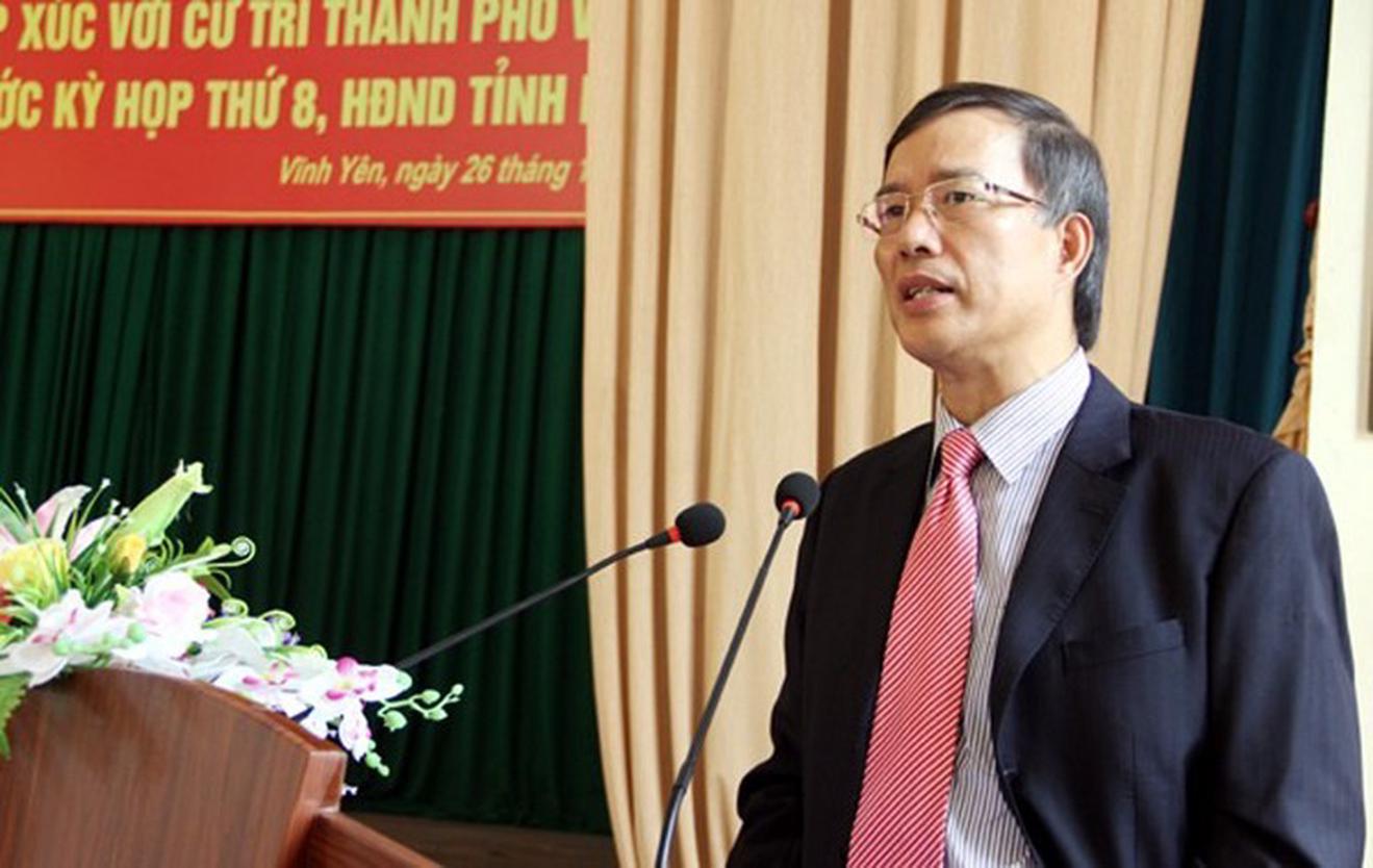 Ông Phạm Văn Vọng nguyên Bí thư Tỉnh ủy Vĩnh Phúc bị đề nghị khai trừ khỏi Đảng