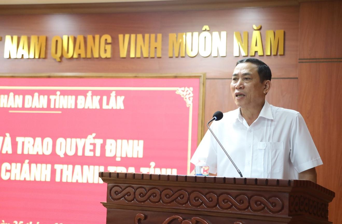 Ông Nguyễn Hồng Lĩnh giữ chức vụ Phó Chánh Thanh tra tỉnh Đắk Lắk