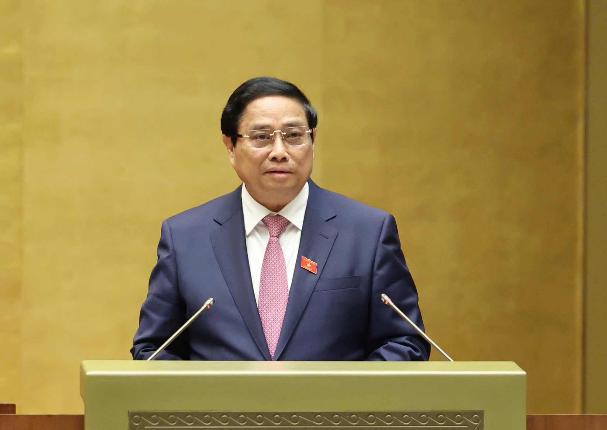 Thủ tướng Phạm Minh Chính giao Phó Thủ tướng Hồ Đức Phớc trực tiếp chỉ đạo thực hiện nhiệm vụ tại Công điện. Ảnh: VGP