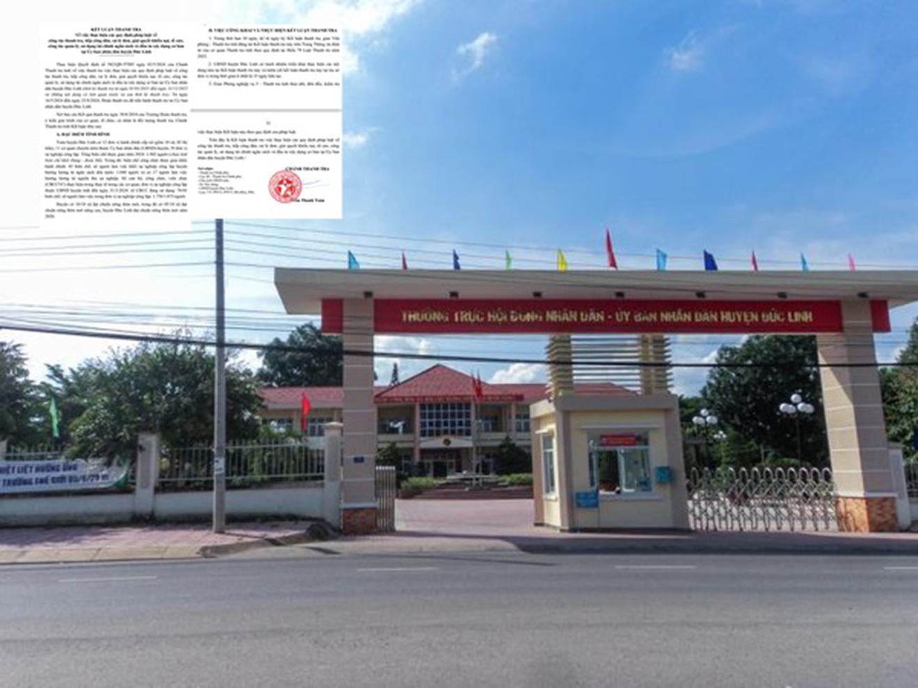 Bình Thuận: Phát hiện nhiều sai phạm nghiêm trọng tại UBND huyện Đức Linh