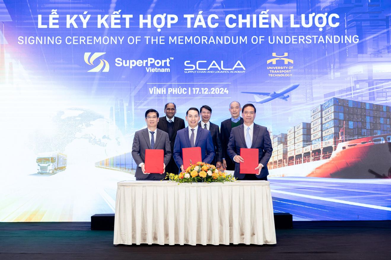 Việt Nam SuperPortTM và Trường đại học Công nghệ giao thông vận tải hợp tác thành lập phòng thí nghiệm logistics, tăng cường nguồn nhân lực cho ngành logistics Việt Nam.