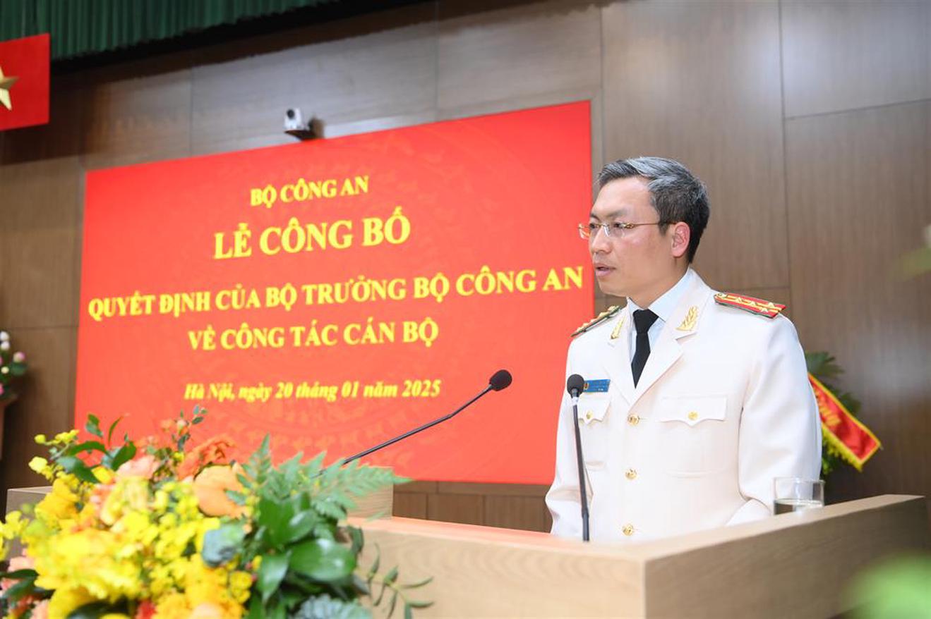 Bộ Công an có tân Chánh Văn phòng