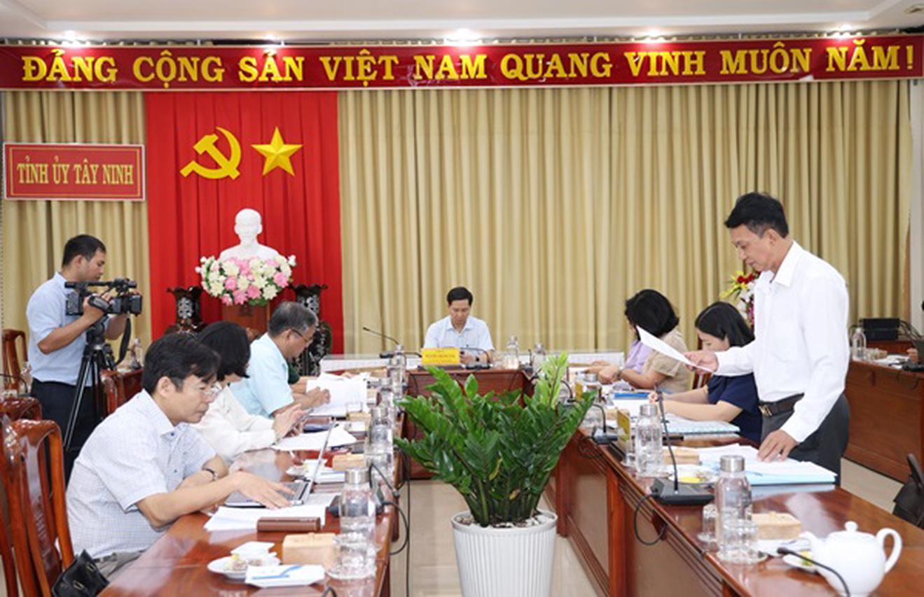 Tây Ninh: Tiếp tục đẩy nhanh tiến độ xử lý các vụ án, vụ việc về tham nhũng, lãng phí, tiêu cực