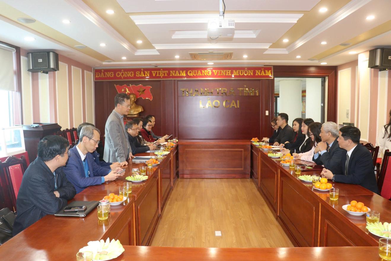 Thanh tra tỉnh Lào Cai trao đổi nghiệp vụ với Trường Cán bộ Thanh tra