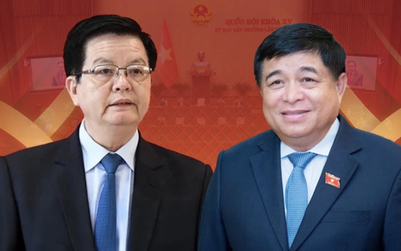 Quốc hội phê chuẩn bổ nhiệm 2 Phó Thủ tướng Nguyễn Chí Dũng và Mai Văn Chính