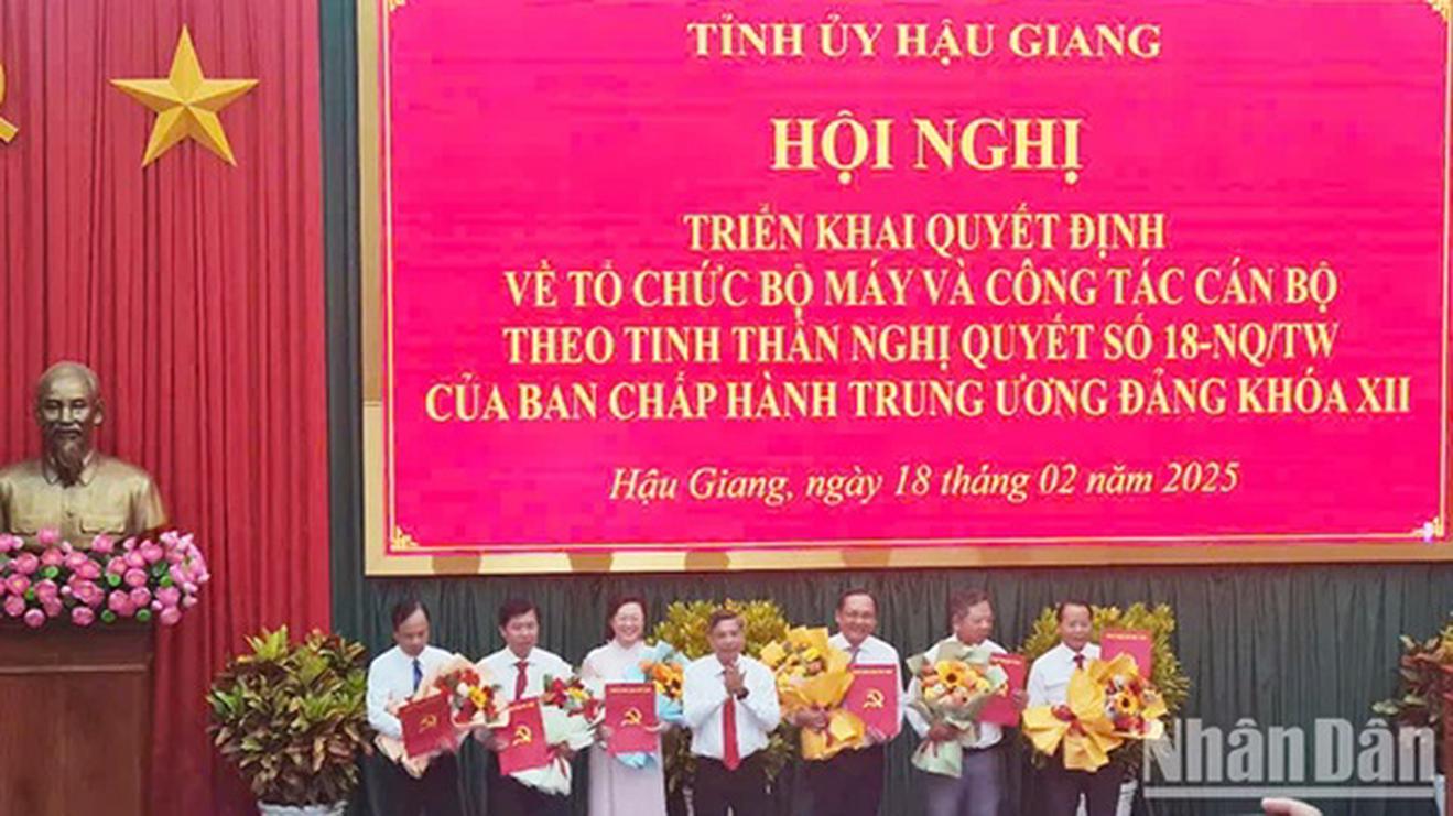 Tỉnh ủy Hậu Giang thành lập Đảng bộ các cơ quan Đảng tỉnh và Đảng bộ UBND tỉnh