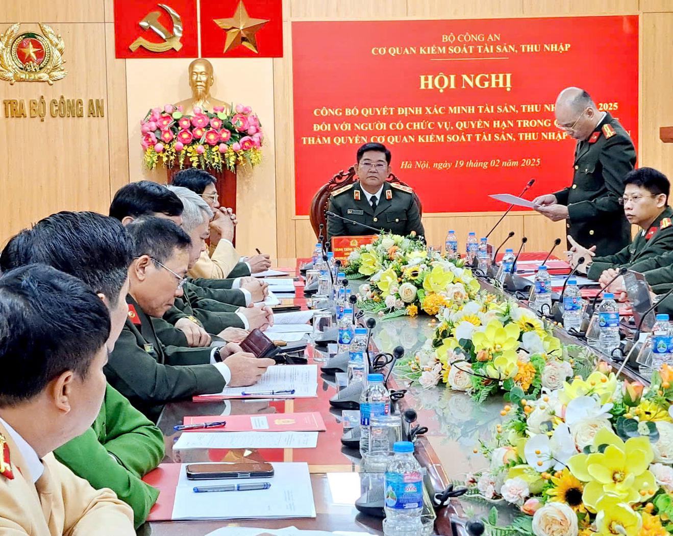 Xác minh tài sản, thu nhập 9 trưởng phòng thuộc Bộ Công an