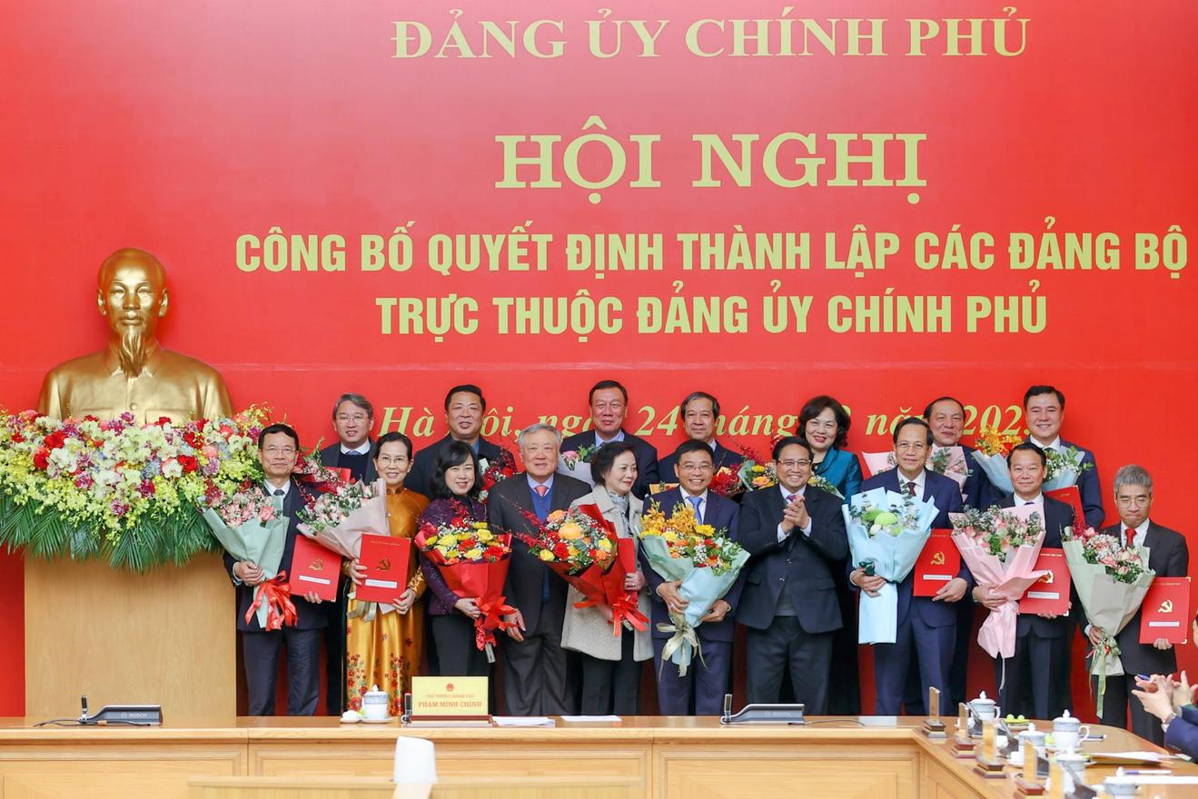 Thành lập 15 đảng bộ trực thuộc Đảng ủy Chính phủ
