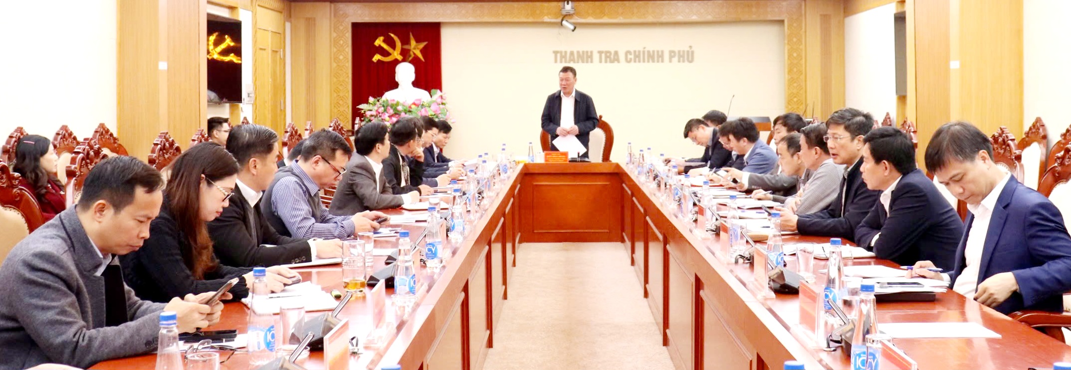 Quang cảnh Hội nghị giao ban tại Trụ sở Thanh tra Chính phủ ngày 7/3/2025. Ảnh: Dương Trang