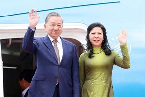 Tổng Bí thư Tô Lâm bắt đầu thăm cấp Nhà nước Indonesia và thăm chính thức Ban Thư ký ASEAN