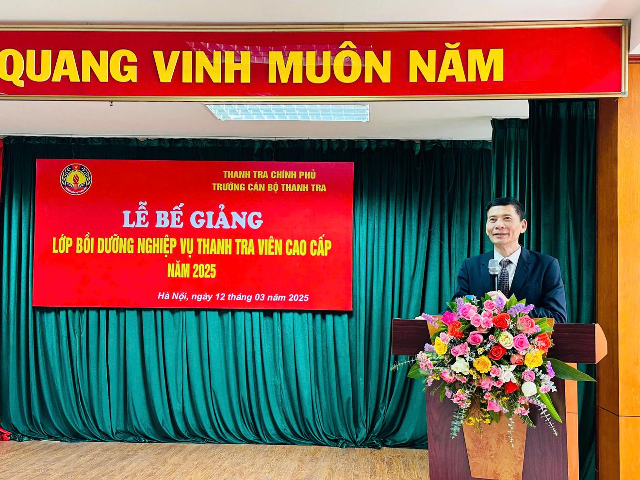 Bế giảng Lớp Bồi dưỡng nghiệp vụ Thanh tra viên cao cấp năm 2025