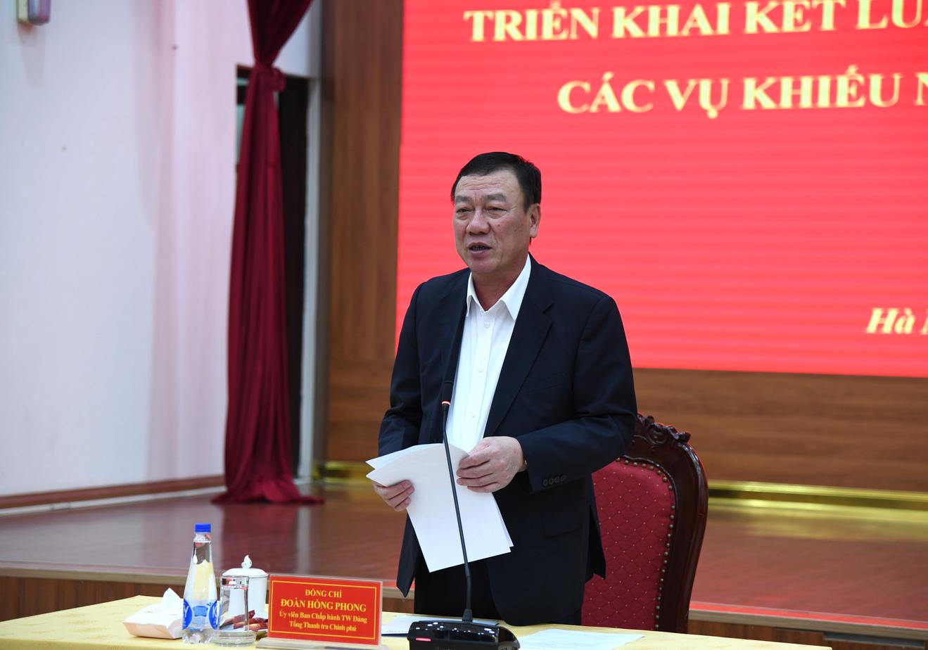 Thanh tra Chính phủ tích cực, quyết liệt triển khai Kết luận của Tổng Bí thư