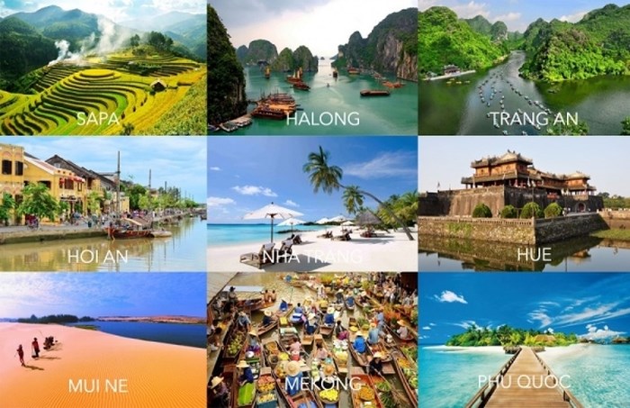 Những điểm du lịch nổi tiếng của Việt Nam (Ảnh: Internet)