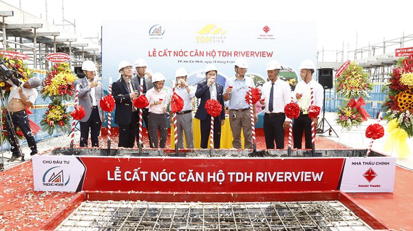 Cất nóc căn hộ TDH RiverView tại Quận Thủ Đức