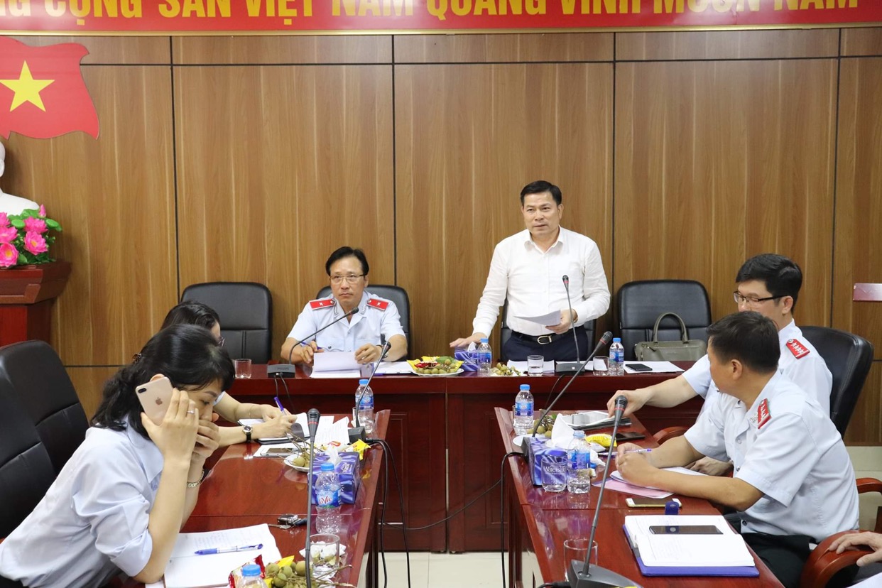 Phó Tổng Thanh tra Chính phủ Trần Văn Minh phát biểu chỉ đạo