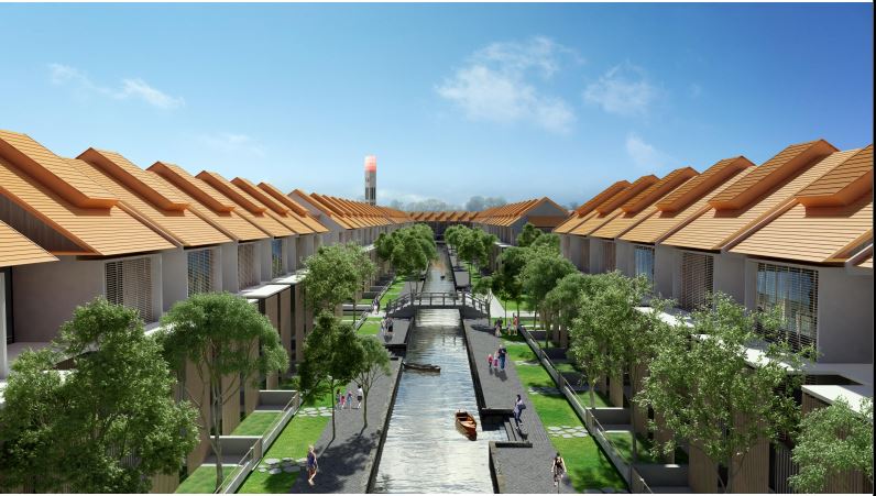 Phối cảnh Dự án Saigon Venice được xây dựng trên 63 ha thuộc vị trí trọng điểm ở huyện Bình Chánh, Tp. Hồ Chí Minh