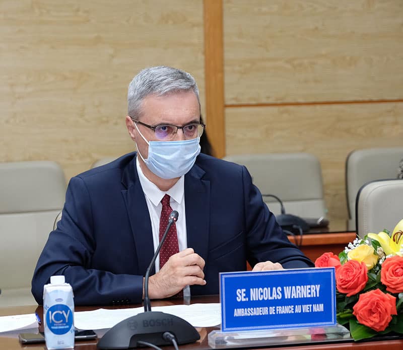 Đại sứ Pháp Nicolas Warnery. (Ảnh: Trần Minh)