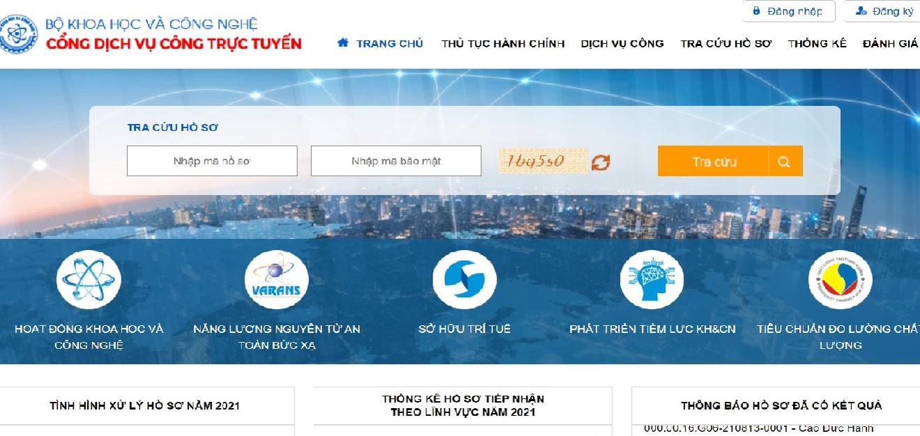Cung cấp thủ tục giải quyết khiếu nại sở hữu công nghiệp trên Cổng Dịch vụ công