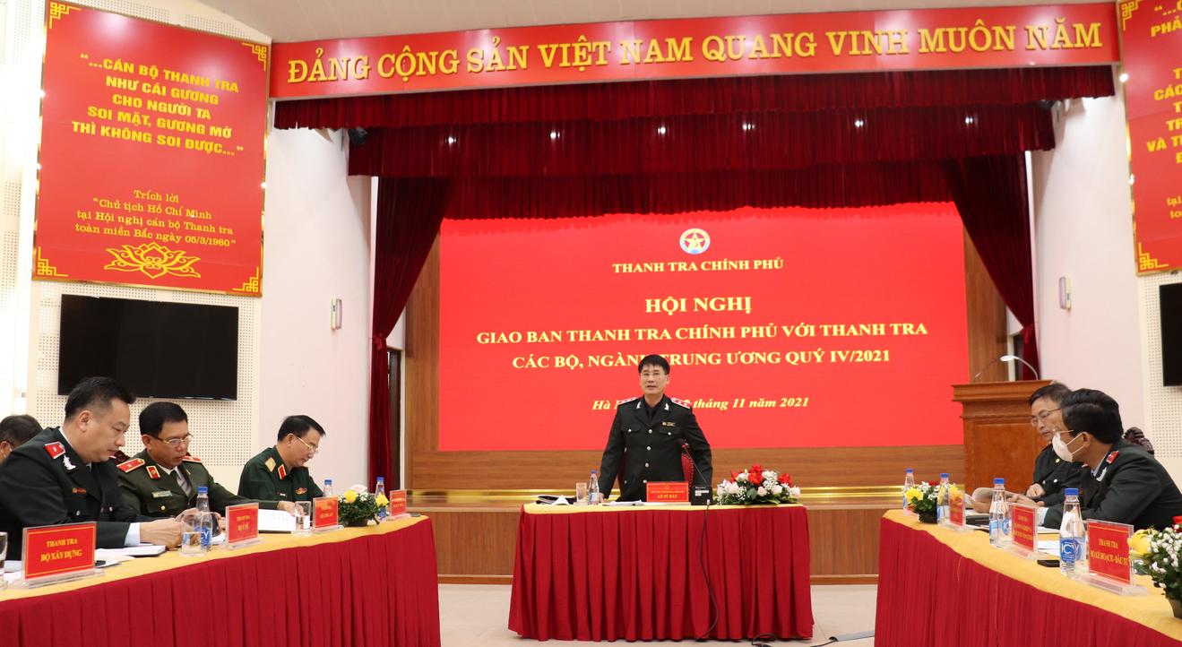 Thanh tra Chính phủ giao ban với Thanh tra các bộ, ngành Trung ương