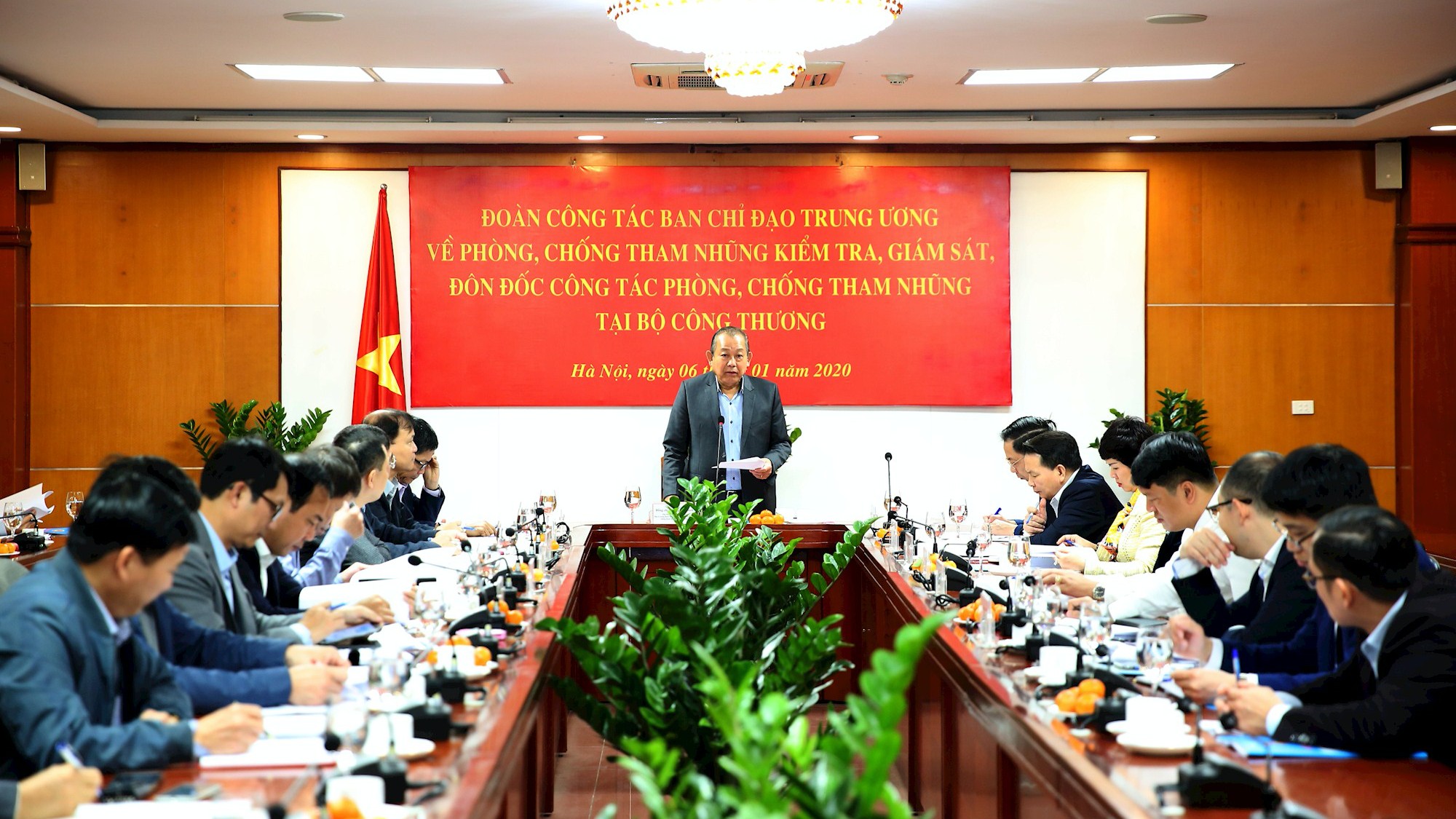 Một Hội nghị công tác phòng, chống tham nhũng của Tỉnh ủy Bắc Giang. Ảnh: noichinh.vn