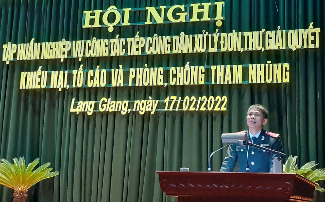 Tập huấn nghiệp vụ công tác TCD, xử lý đơn, giải quyết KNTC và phòng chống tham nhũng