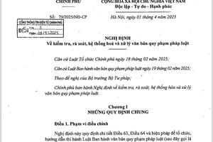 Không lợi dụng việc kiểm tra, xử lý văn bản vì mục đích vụ lợi