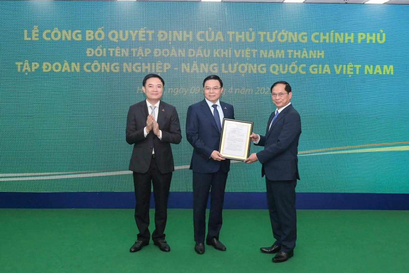 Tập đoàn Dầu khí Việt Nam đổi tên thành Tập đoàn Công nghiệp - Năng lượng Quốc gia Việt Nam