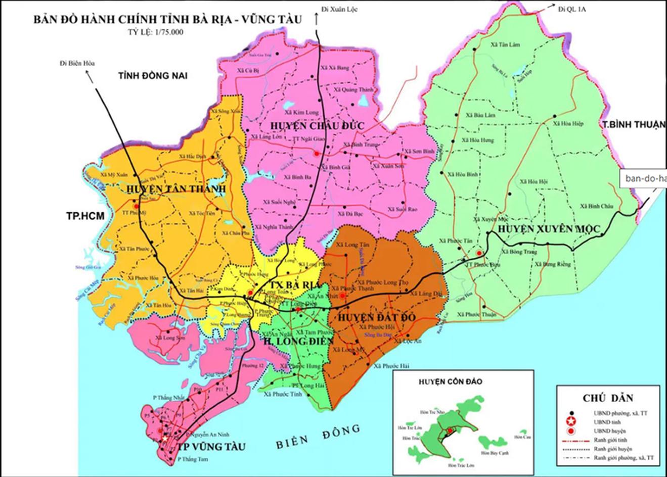 Bà Rịa-Vũng Tàu dự kiến sắp xếp còn 30 đơn vị hành chính cấp xã