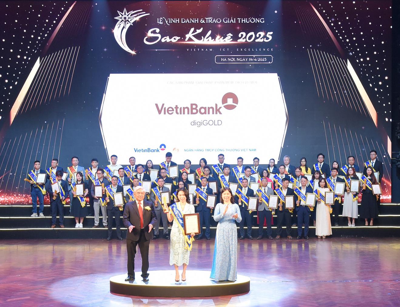 VietinBank digiGOLD đạt giải thưởng Sao khuê 2025