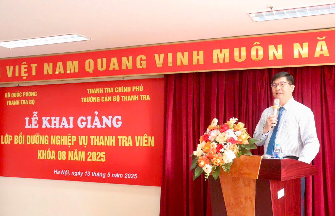 Khai giảng lớp bồi dưỡng nghiệp vụ Thanh tra viên Khóa 08/2025