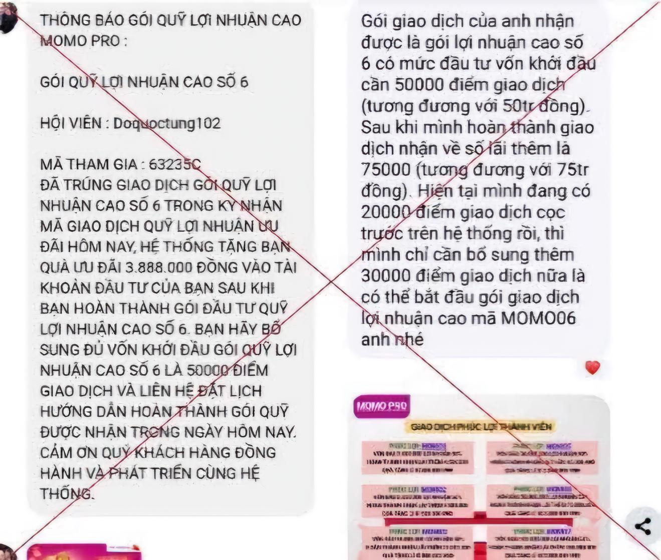 Cảnh báo giả mạo ứng dụng MoMo Pro