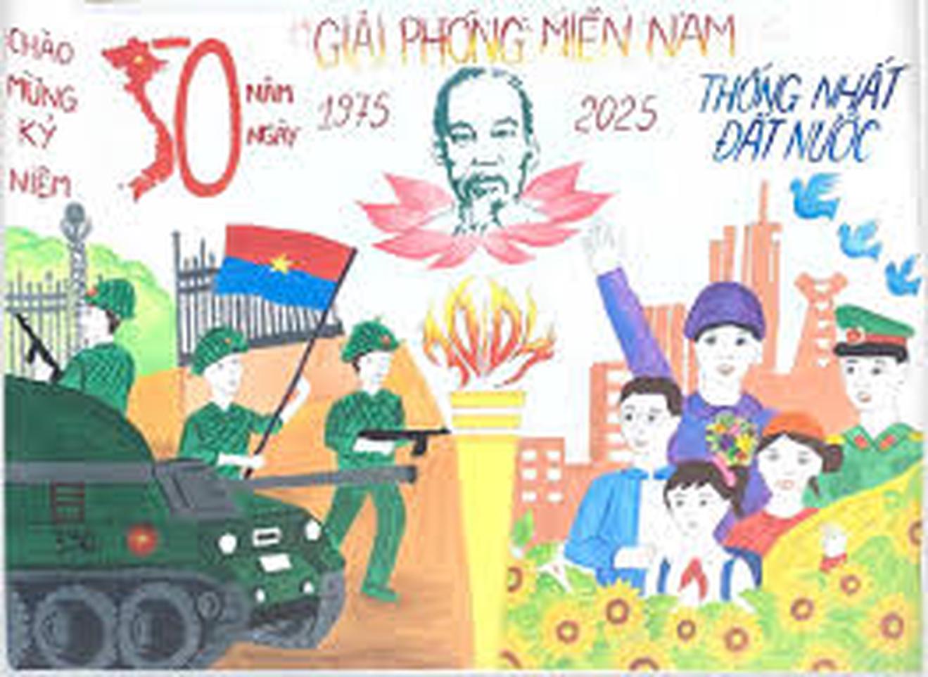Vẽ niềm tự hào - Kỷ niệm 50 năm giải phóng miền Nam