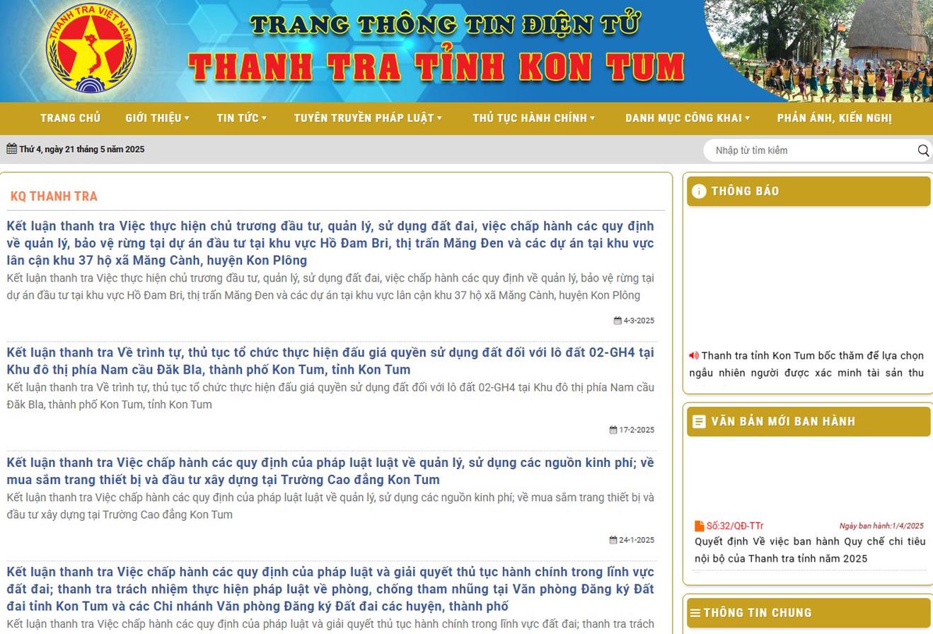 Quy chế công khai kết luận thanh tra, giải quyết khiếu nại, tố cáo, phòng, chống tham nhũng