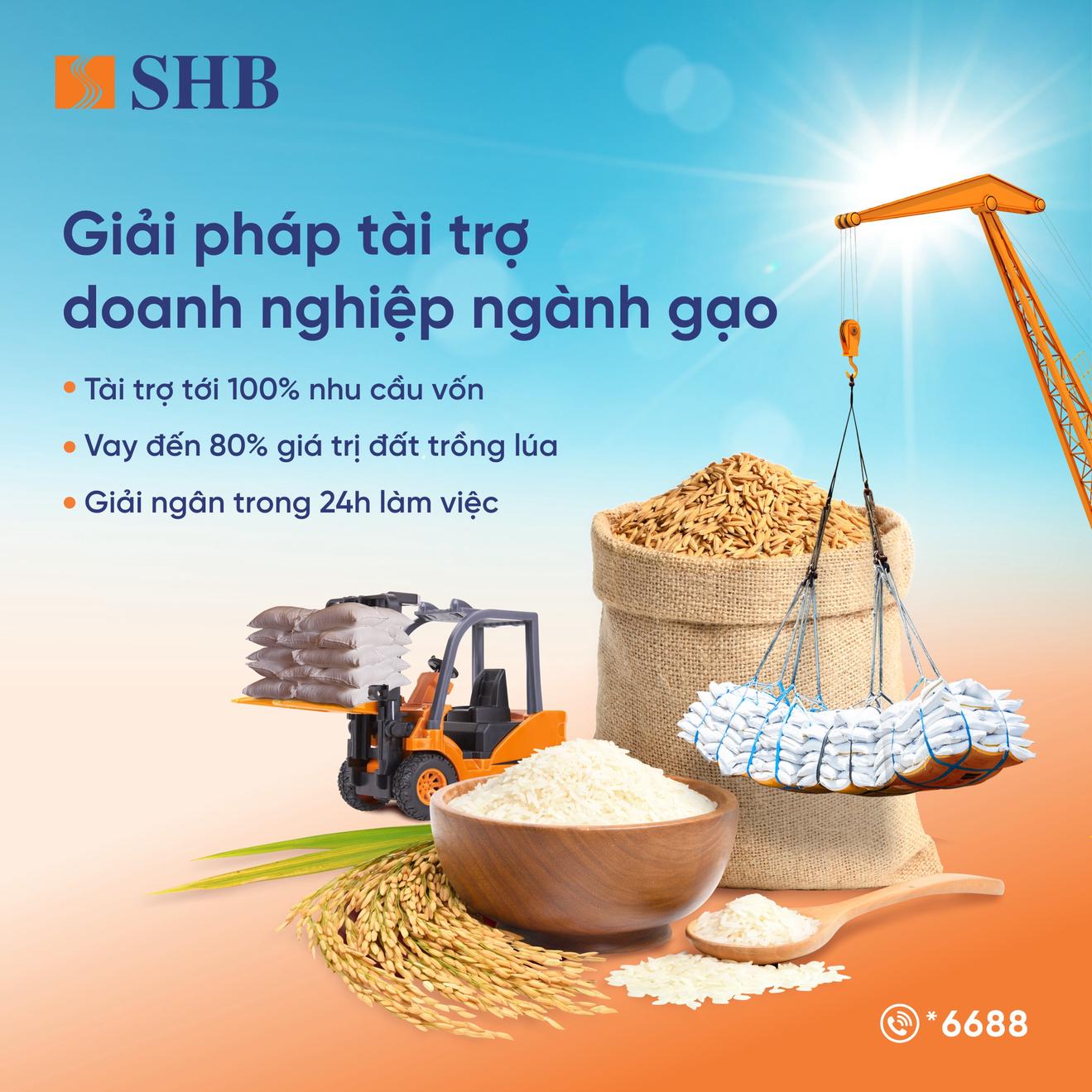SHB ra mắt sản phẩm tài trợ linh hoạt cho ngành gạo, đồng hành cùng Chính phủ phát triển nông nghiệp bền vững