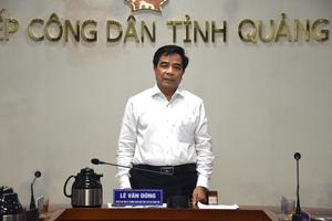 Chỉ đạo giải quyết kịp thời nhiều vụ việc qua tiếp công dân định kỳ